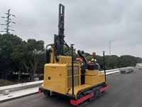 Piladora de tierra blanda/para temporada de lluvias con GPS y nivelación automática, sin hundimiento en terrenos pantanosos, operación todo el año sin interrupciones.
