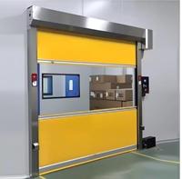 Porte rapide à enroulement en PVC anti-poussière, hermétique et à grande vitesse pour salle blanche, atelier pharmaceutique, usine alimentaire