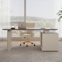 Bureau d'ordinateur de luxe pour patron, en panneaux de haute densité, avec tiroir en MDF, table de toilette pour chambre à coucher