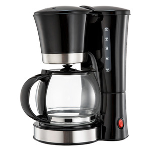 Cafetera de goteo de 12 tazas, totalmente automática, eléctrica, con jarra de vidrio negro para uso doméstico - Product Image 4