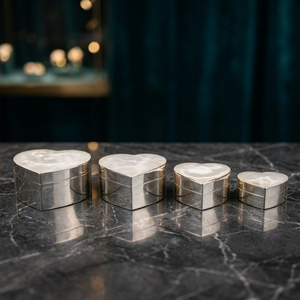 Ensemble de 4 récipients en laiton plaqué argent - Product Image 3