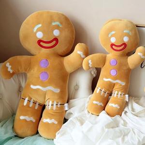 Juguete de peluche de hombre de pan de <span class=keywords><strong>jengibre</strong></span> de dibujos animados, pequeños regalos de Navidad, almohada de juguete suave - Product Image 5