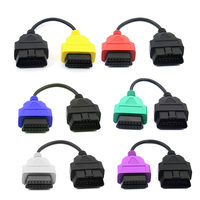 Conector de Escáner OBD 2 para Auto, Cable Adaptador de Diagnóstico MultiECUScan para Escaneo de Múltiples ECU, para Escaneo de ECU Fiat, 6 Colores