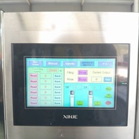 Machine de remplissage semi-automatique à 2 têtes, type pesage, pour peinture de 1 à 20 litres, avec contrôle PLC et écran tactile