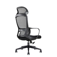 Chaise de direction pivotante moderne à dossier haut, chaise ergonomique en maille, mobilier de bureau, chaise de bureau