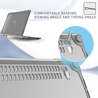 Chaude populaire support pliable pare-chocs EN TPU souple givré clair PC robuste tapis en caoutchouc pour ordinateur portable pour Apple MacBook Pro 16 pouces A2141 couverture
