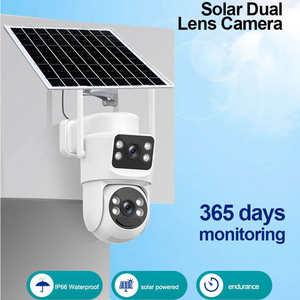 Caméra de sécurité solaire 4G Shuzhi, caméra CCTV sans fil extérieure 360° PTZ, carte SIM, audio bidirectionnel, étanche IP66 - Product Image 2