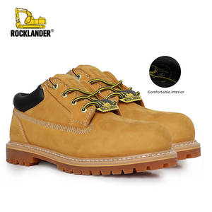 Rocklander Taille 35-47 Cuir Chaussures à bout en acier Construction en cuir véritable Hommes Femmes Botte de travail - Product Image 1