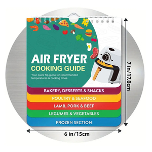 Air Fryer Cookbook Calendar Magnetic Cheat Sheet Food Pro Recipes Cooking Schedule <b>Quick</b> Reference Guide Kitchen Accessories - Product Image 6