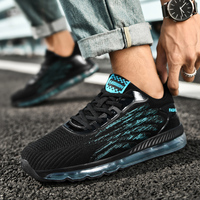 Chaussures confortables pour hommes, baskets, chaussures décontractées pour hommes, tenis noires, chaussures de sport confortables, grande taille, chaussures à coussin d'air, chaussures de marche