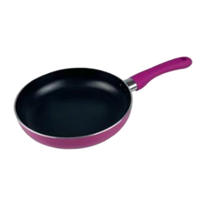 Wajan Penggorengan Anti Lengket Modern dari Baja Karbon Logam dengan Gagang Bakelite Berpaku untuk Semua Jenis Kompor, untuk Memasak Pancake & Crepes