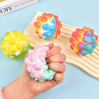 Balle lumineuse en silicone BT, haute élasticité, camouflage, mini balle portable, jouet décontracté pour enfants autistes et adultes