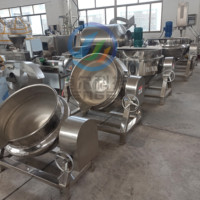 Cuve de cuisson électrique à double enveloppe pour la fabrication de sirop, à commande facile, avec réservoir SUS304 de 4 mm, taille personnalisée