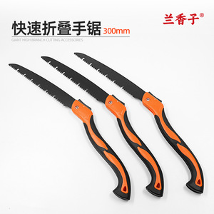 Folding Saw 210mm Blade High Carbon Steel Orange Black Handle Garden Pruning Tool - Product Image 3