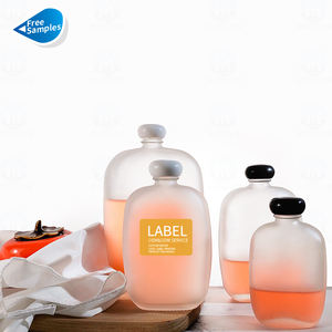 4oz 7oz 8oz 16oz 350ml Verre vide mat clair Jus de lait bouteille de whisky bouteille de boisson en verre avec vis <span class=keywords><strong>Capc</strong></span> - Product Image 3