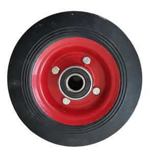 Llanta de metal 8x2 10x2, rueda de goma maciza de 8 pulgadas y 10 pulgadas para Carro de mano, carro de lavadora eléctrica - Product Image 1