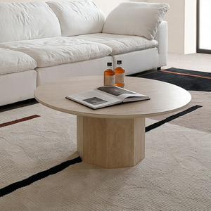 Mesa de centro moderna y minimalista de tablero artificial, duradera, ecológica, de diseño, estilo francés, muebles para sala de estar de apartamento pequeño - Product Image 3