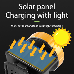 Lampada Frontale <span class=keywords><strong>Solare</strong></span> da Esterno con 6 Modalità di Illuminazione, Fascio Regolabile a 90 Gradi, <span class=keywords><strong>LED</strong></span> Senza Mani per Escursionismo, Campeggio, Pesca - Product Image 3