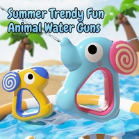 Pistolet à eau HBAOCH avec de grandes oreilles d'animaux, pistolet à eau interactif parent-enfant, jouet d'extérieur pour enfants pour la plage, le bord de mer, la piscine, âges 4-7