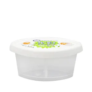 CaiXin 79ml 2.67oz Mini emballage alimentaire en plastique tasses à Sauce 2 compartiments PP tasse à chocolat tasse à condiments