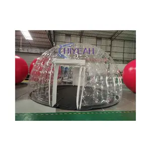 공장 가격 이글루 투명 돔 투명 버블 풍선 텐트 Led 빛