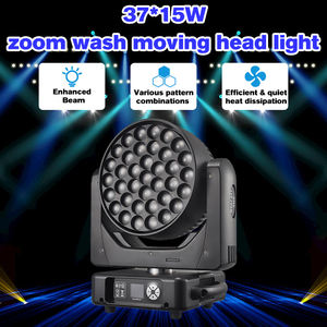 37x15W Rgbw 4 en 1 Luces de escenario Efecto Arco Iris Zoom Wash Luz de cabeza móvil para Dj Disco Bar Party - Product Image 3