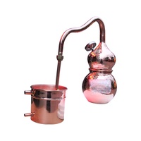 Alambic Pot en Cuivre DYE 5L 10L 20L, pour Huiles Essentielles, Distillation de Whisky