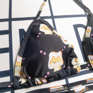 ชุดว่ายน้ำสไตล์ใหม่ ชุดชายหาด แบรนด์หรูสำหรับผู้หญิง ชุดว่ายน้ำวันพีซแบบสามจุด แยกชิ้น เซ็กซี่ สายรัดไหล่ ดีไซน์เนอร์ แห้งเร็ว - Product Image 5