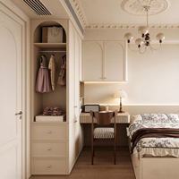 Armoire de chambre d'enfant sécurisée et non toxique, bureau intégré, meuble en bois massif, écologique, meubles personnalisés pour la famille, enfants