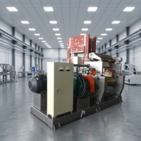Mesin Pengaduk Karet Otomatis Dua Rol Zhitongda, Open Mixing Mill, Pendingin Air, Kontrol PLC, Motor 90kW, Hemat Energi Tinggi