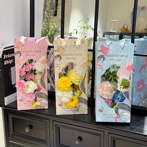 Caja de Regalo para <span class=keywords><strong>Flores</strong></span> de Alta Calidad, Venta al por Mayor, Bolsa de Papel Ecológica, Arreglos Florales, Suministros para Floristas, Empaque - Product Image 1