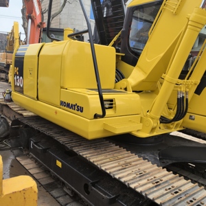 Excavadora Komatsu PC130 Amarilla Usada, Modelo de Cadena, Equipo de Construcción Pesada - Product Image 2