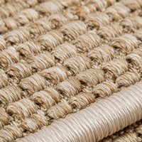 Tapis d'entrée en sisal tissé robuste, grand format, minimaliste, en fibres naturelles durables, pour buanderie et couloir
