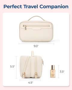 2025 Custom <b>Large</b> Capacity Water Resistant Foldable Wide-Open PU Makeup Organizer Zipper Closure New Design Cute Travel <b>Cosmetic</b> - Product Image 6