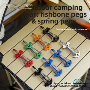 1 Pcs Shaped Spring Octopus Aluminum Alloy Hand Tool Deck <b>Peg</b> with Carabiner Hooks Buckle - Product Image 2