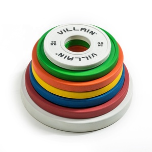 Plaques <span class=keywords><strong>de</strong></span> poids en caoutchouc fractionnelles VILLAIN Fitness OEM Deluxe <span class=keywords><strong>2</strong></span> pouces <span class=keywords><strong>KG</strong></span> ou LB, plaques <span class=keywords><strong>de</strong></span> poids ajustables pour l'entraînement olympique - Product Image 6