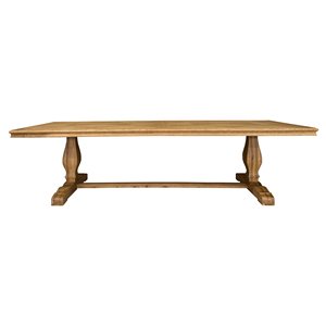 T159-300P Pháp Cổ Điển Tỉnh Cổ Mộc Mạc Rắn Gỗ Sồi Sàn Gỗ Hình Chữ Nhật Ăn Uống Dài Bệ Bảng Thiết Lập Cho Đám Cưới - Product Image 1