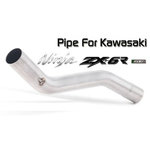 Escape de Motocicleta para <span class=keywords><strong>Kawasaki</strong></span> ZX-6R ZX6R ZX 6R <span class=keywords><strong>Ninja</strong></span> <span class=keywords><strong>636</strong></span> <span class=keywords><strong>2008</strong></span> a 2018, Sistema de Escape Completo para Motocicleta, Tubo de Enlace, Silenciador - Product Image 1