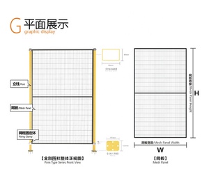Vichnet安全机器防护隔离围栏工业安全围栏 - Product Image 5