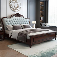 Nuevo estilo europeo de lujo cama dormitorio principal moderno Simple princesa doble cama niña boda cama niños habitación muebles conjunto