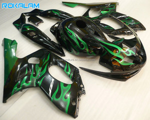 Kit de <span class=keywords><strong>Carenado</strong></span> Green Flame para <span class=keywords><strong>Yamaha</strong></span> <span class=keywords><strong>Thundercat</strong></span> YZF600R 1997-2007 YZF 600R 97-07 Piezas de Repuesto ABS - Product Image 1