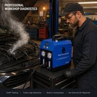 Detector de Fugas de Humo Automotriz Profesional UDIAG ALT500, Localizador de Fugas EVAP y Turbo, Bomba Integrada, Modo Dual 12V para Auto, Camión y Autobús