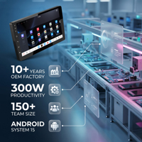 Écran tactile Android 15 DSP 8 cœurs pour autoradio OEM, CarPlay sans fil et Android Auto pour écran multimédia universel de voiture 5VRCA