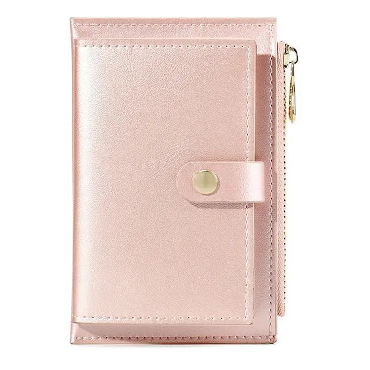 Korean Style Multi Colors Card Holder Pearl Pu Leather Cute Women Wallet Gift