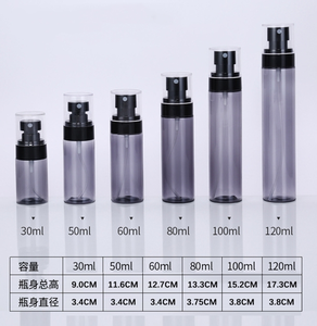 WX 60Ml 80Ml 100Ml <span class=keywords><strong>120Ml</strong></span> Rỗng Đen Pet Nhựa Phun Chai Mực Rượu Không Có Không Khí Bơm Chai - Product Image 5