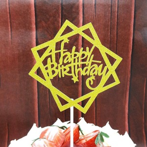 Adornos para Pastel de Feliz Cumpleaños, Suministros para Decoración de Pasteles, Adornos de Papel Brillante, Decoración para Cupcakes - Product Image 2
