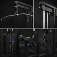 REYK REYK-HM18 Machine Smith en acier à poulie haute et basse résistante pour la musculation en salle de sport, sûre pour les bras, la poitrine, les jambes et le dos