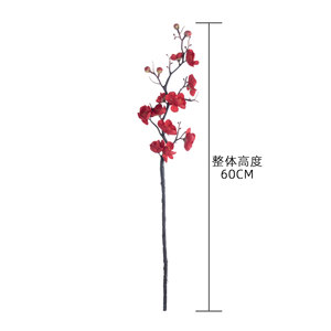 ดอกพลัมประดิษฐ์ CallaFloral กิ่งเดี่ยว สมจริง เหมาะสำหรับตกแต่งงานแต่งงาน สีขาว แดง ชมพู ชมพูอ่อน - Product Image 4