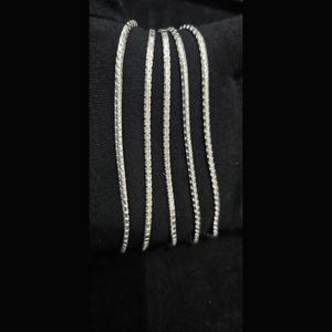 สร้อยเนื้อละเอียดน้ำหนักเบาเหมาะกับชายและหญิงทำจากเงิน925มีสไตล์มันเงา - Product Image 1