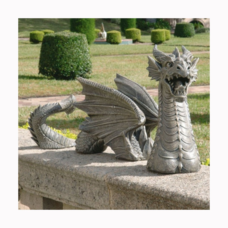 大理石ドラゴンの彫刻置物